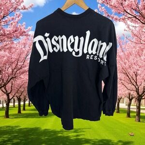 Disney Parks Disneyland Resort Spirit Jersey Shirt Black Unisex Size xL
